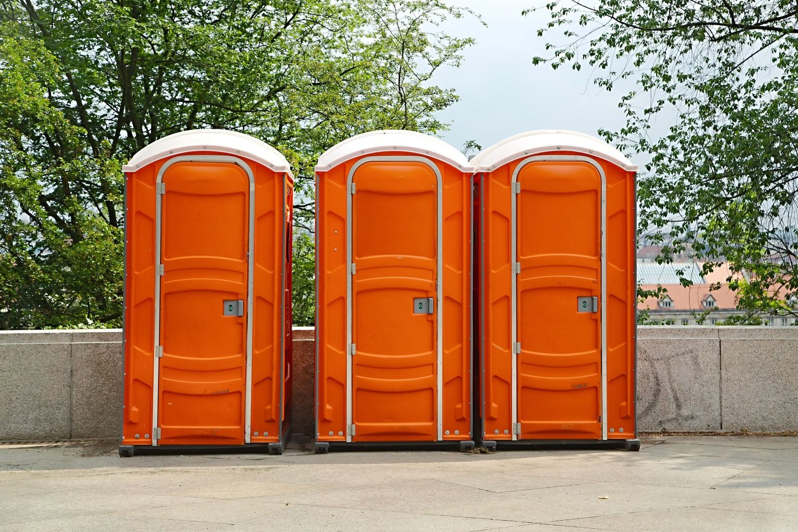 Portable toilets ready for delivery from Somerville Portable Toilet Rentals