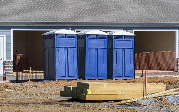 Portable toilet unit ready for on-site service in Somerville, MA