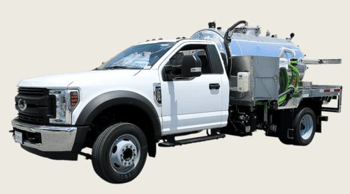 Somerville Portable Toilet Rentals service truck used for routine long-term maintenance visits